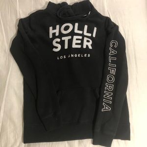 Hollister women’s size XS black hoodie sweatshirt.